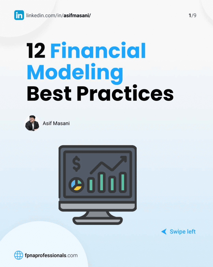 12 Financial Modeling Best Practices — preview