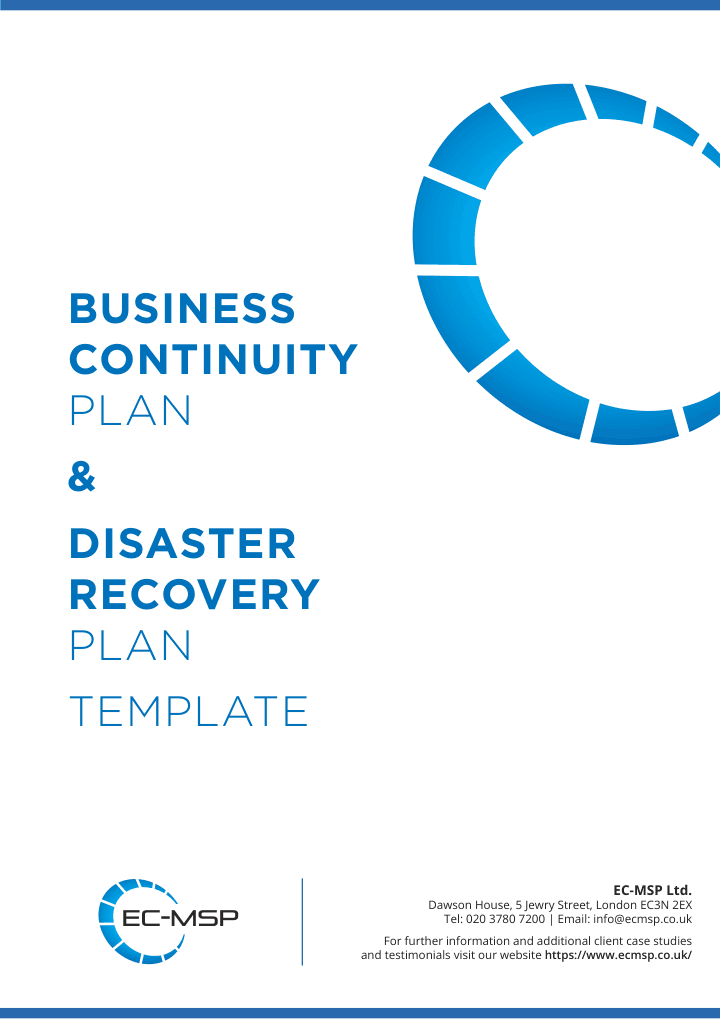 BCP & DRP Template — preview