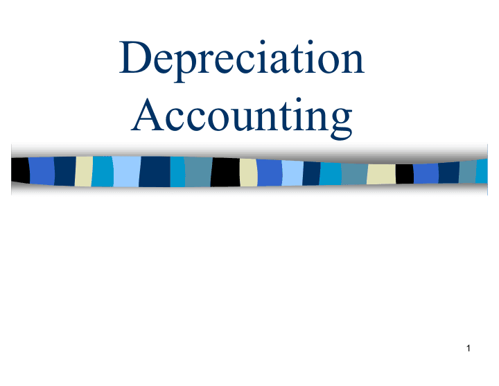 Depreciation Accounting — preview