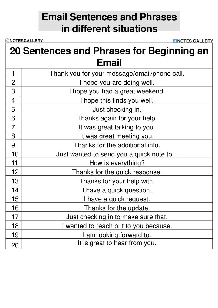 Email Writing Tips — preview