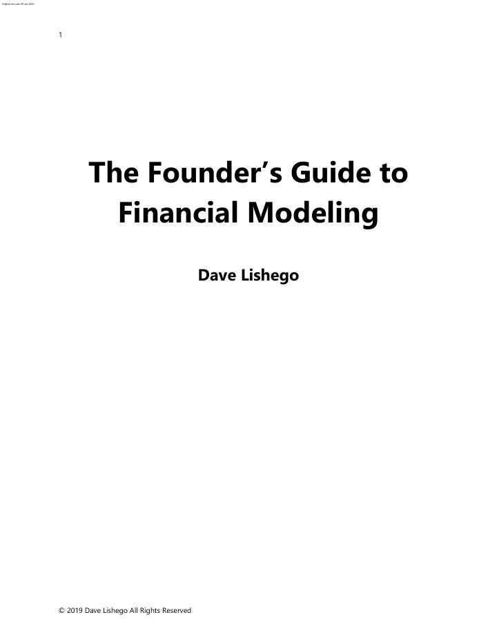 Financial Modeling Guide — preview