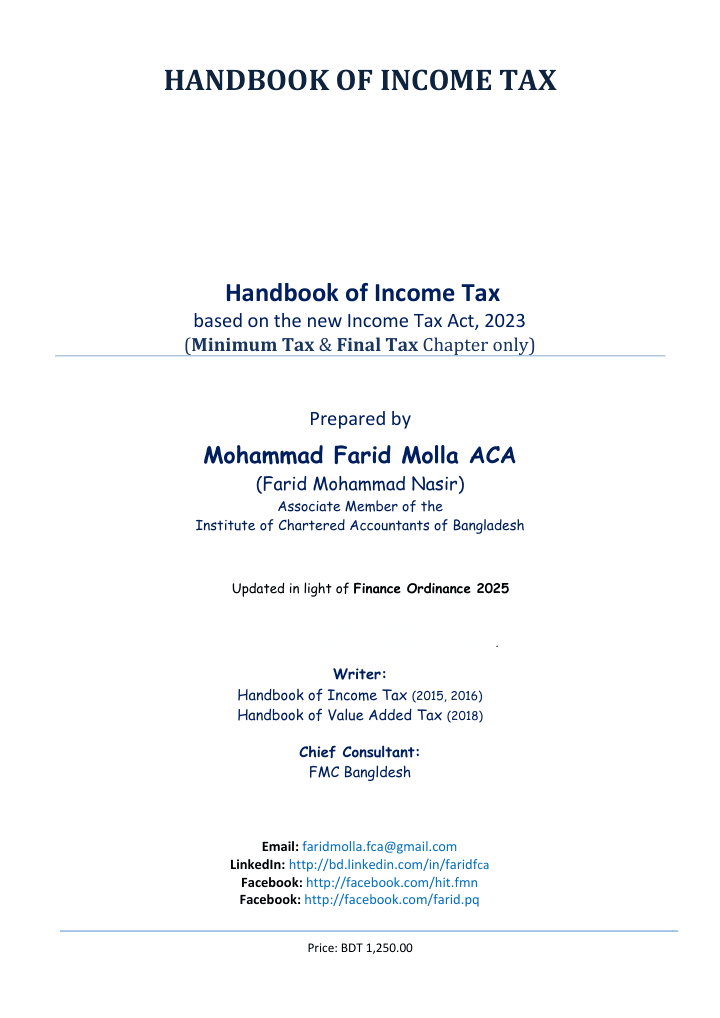 Hand Book Of Income Tax — preview