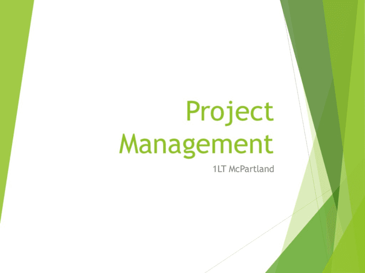 Introduction to Project Management — preview