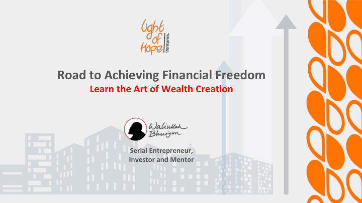 Road to Achieving Financial Freedom — preview