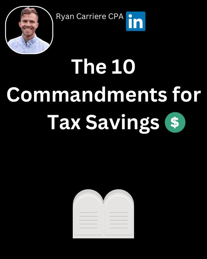 The 10 commandments for tax savings! — preview
