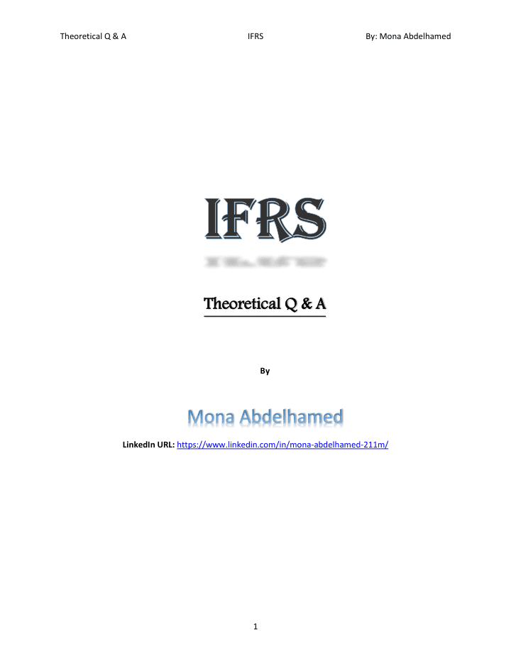 Theoretical IFRS Q&A — preview