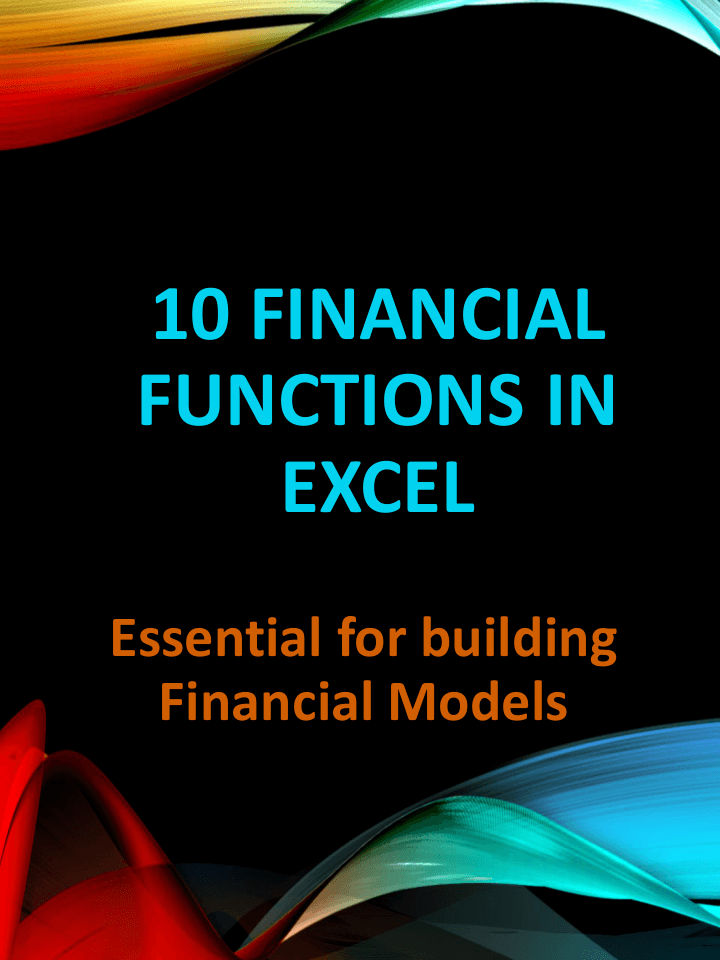 Top 10 Excel Financial Formula — preview