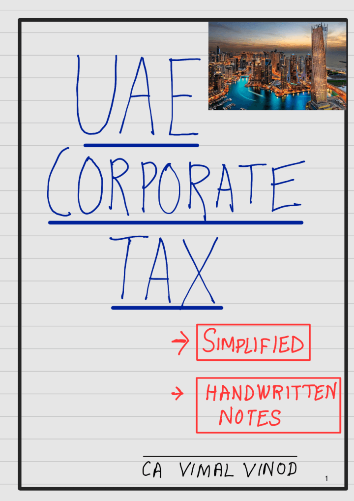 UAE Corporation Tax Notes — preview